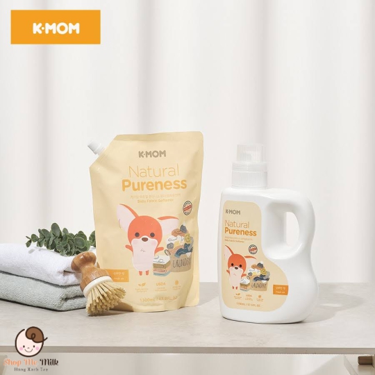 NƯỚC XẢ VẢI SƠ SINH HỮU CƠ K-MOM HÀN QUỐC (TÚI 1300ML)