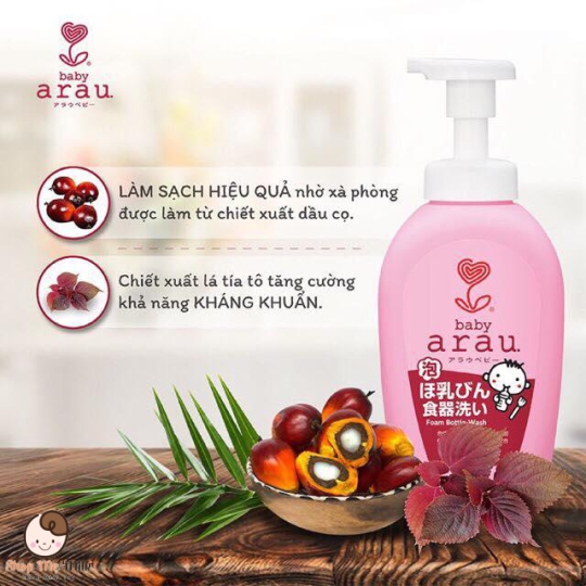 Nước rửa bình Arau nhật bản tạo bọt chai 500Ml