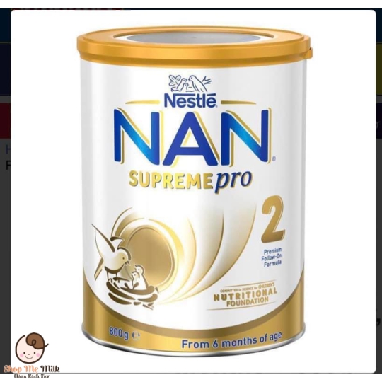 Sữa Nan SupremePro Úc Số 2 Lon 800G ( Bé dị ứng đạm bò TP1P)