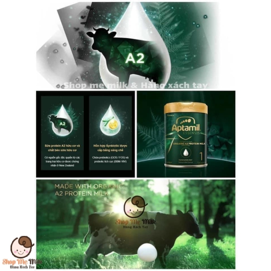 Sữa Aptamil Essensis Organic Úc số 4 900g (Cho bé từ 3 tuổi trở lên) Hàng Air