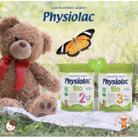 Sữa bột Physiolac Bio Số 2 của Pháp hộp 800g ( bé từ 6-12 tháng)