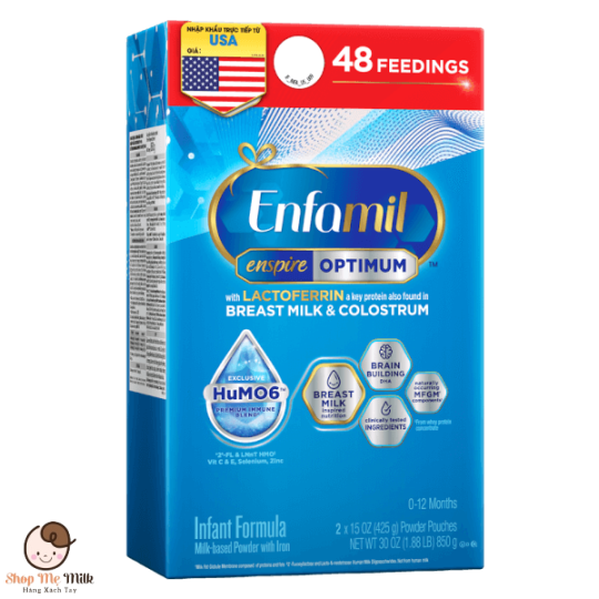 Sữa Enfamil Enspire 850G Mỹ Nhập Khẩu ( Dán tem phụ cty Mead Johson)