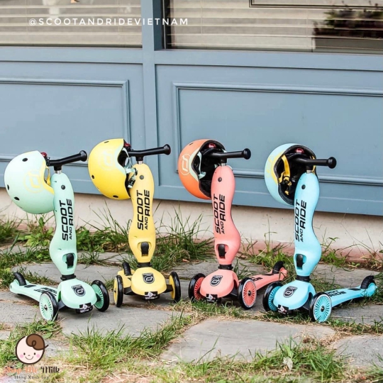 Xe trượt Scooter and Ride 2in1 chòi chân & trượt của Áo chính hãng nhập khẩu( có thẻ bảo hành )