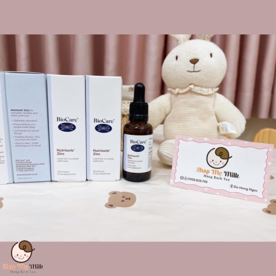 Kẽm nước hữu cơ Bio - Care ZinC của Anh 30ml