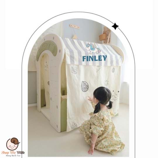 Nhà lều Finley & bàn lego cho bé từ 1 tuổi ( Thiết kế nhựa abs cao cấp dầy dặn an toàn )