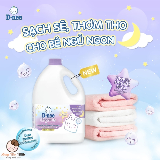 Nước Giặt Dnee Thái Lan 3000ml (Tem Phụ Chính Hãng Cty Đại Thịnh)