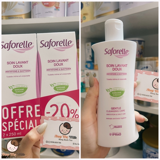 Dung dịch vệ sinh phụ nữ nhẹ dịu Saforelle Gentle Cleansing Care 250ml