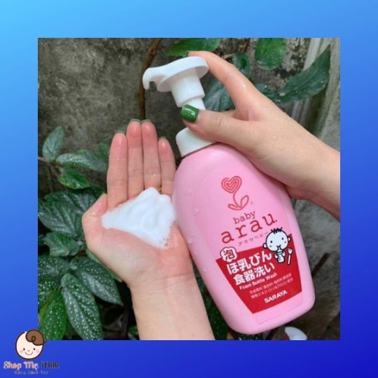 Nước rửa bình Arau nhật bản tạo bọt chai 500Ml