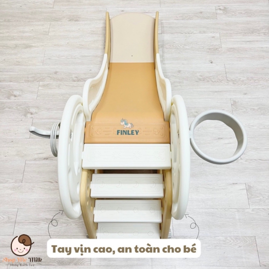 Cầu trượt Finley gấu nâu Hàn Quốc ( Độ dài máng 170cm)
