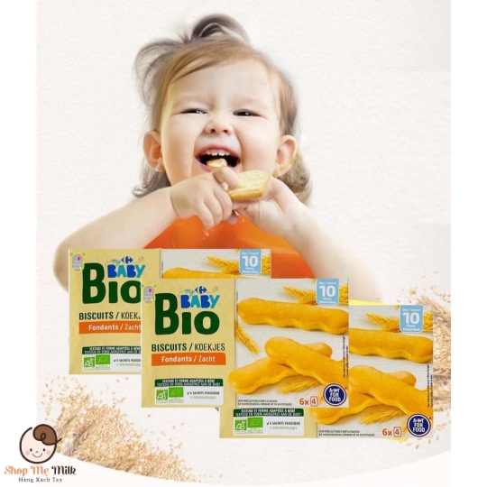 Bánh bicqui Bio Baby cho bé từ 10 tháng của Pháp