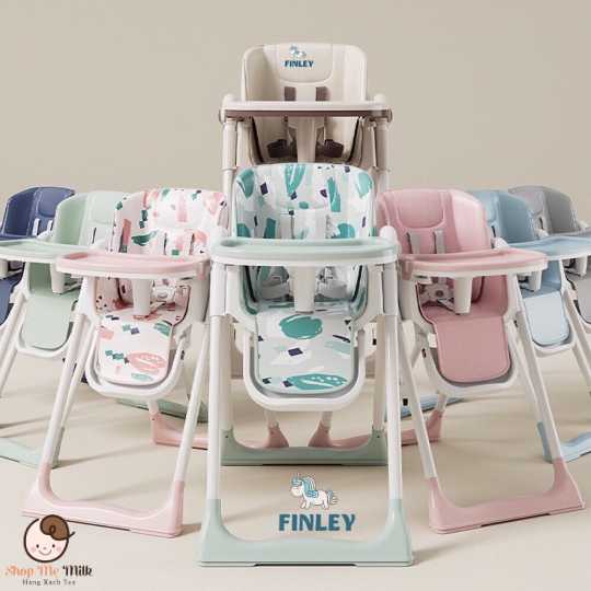 Ghế ăn dặm Finley Hinton đa năng chỉnh cao thấp gấp gọn cho bé ăn dặm ( Bảo hành)