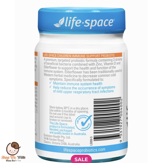 Men vi sinh cho trẻ từ 3 đến 12 tuổi Lifespace Probiotic Powder for Children