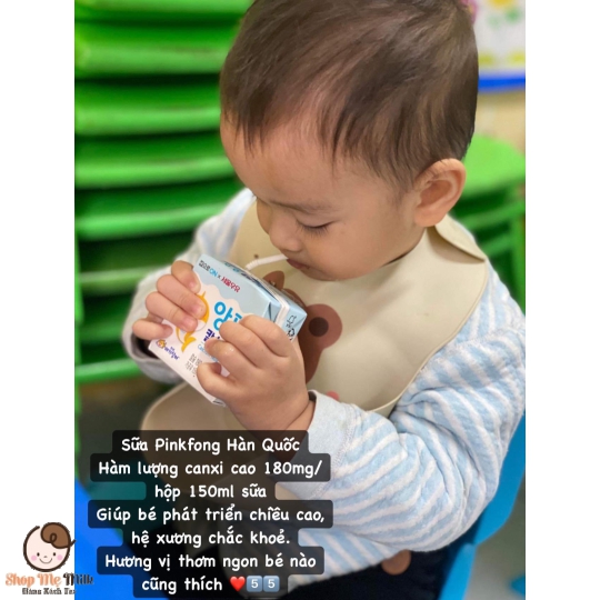 Sữa tươi Pinkfong Calcium Milk 150ml - Hàng Air bé từ 1 tuổi