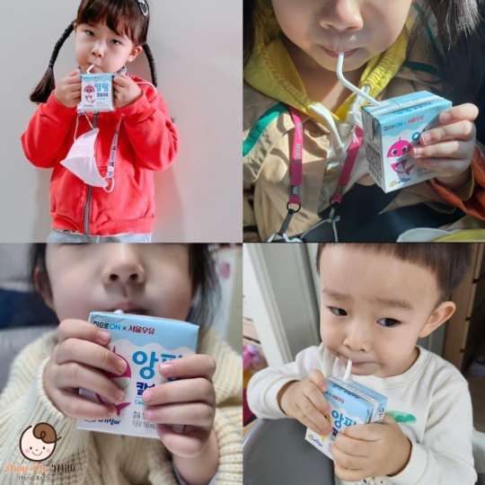 Sữa tươi Pinkfong Calcium Milk 150ml - Hàng Air bé từ 1 tuổi
