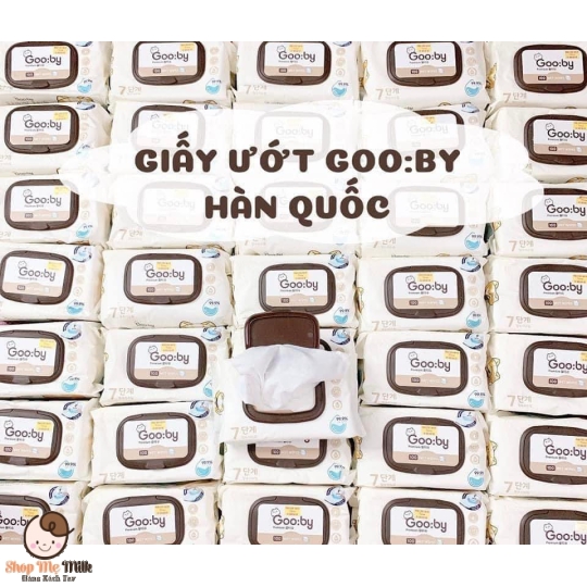 Khăn ướt Goo:by Hàn Quốc 100 Tờ ( Nhập khẩu)