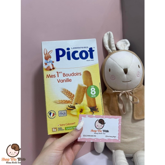 Bánh quy mềm Picot lúa mạch cho bé dị ứng đạm bò vị Vanilla
