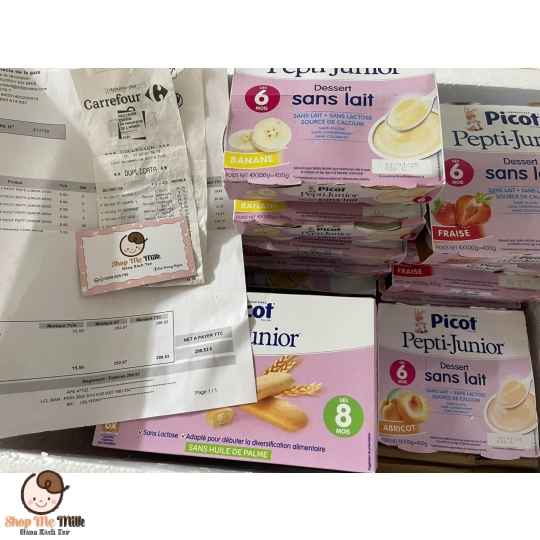 Bánh quy mềm Picot lúa mạch cho bé dị ứng đạm bò vị Vanilla