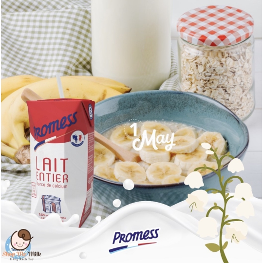 Sữa tươi hương Vanilla Promess hộp 200ml Pháp ( Thùng 24 hộp)