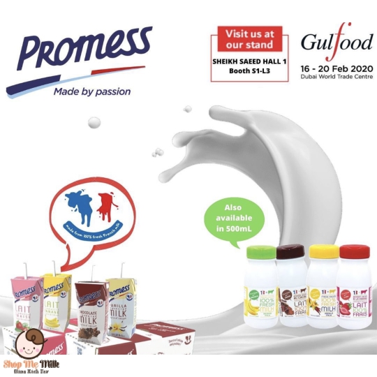 Sữa tươi hương Vanilla Promess hộp 200ml Pháp ( Thùng 24 hộp)