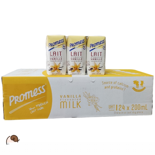 Sữa tươi hương Vanilla Promess hộp 200ml Pháp ( Thùng 24 hộp)