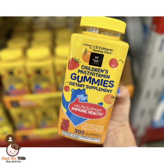 KẸO DẺO TỔNG HỢP VITAMIN VỊ TRÁI CÂY CHO TRẺ EM - MEMBER'S MARK CHILDREN'S MULTIVITAMIN GUMMIES, ASSORTED FRUIT FLAVORS (300 VIÊN)