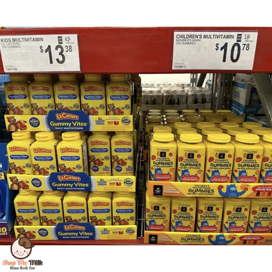 KẸO DẺO TỔNG HỢP VITAMIN VỊ TRÁI CÂY CHO TRẺ EM - MEMBER'S MARK CHILDREN'S MULTIVITAMIN GUMMIES, ASSORTED FRUIT FLAVORS (300 VIÊN)