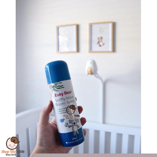 Xịt phòng khuynh diệp - Euky Bear 125g Úc ( bé dễ thở- xịt không khí diệt khuẩn)