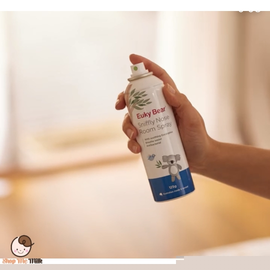 Xịt phòng khuynh diệp - Euky Bear 125g Úc ( bé dễ thở- xịt không khí diệt khuẩn)