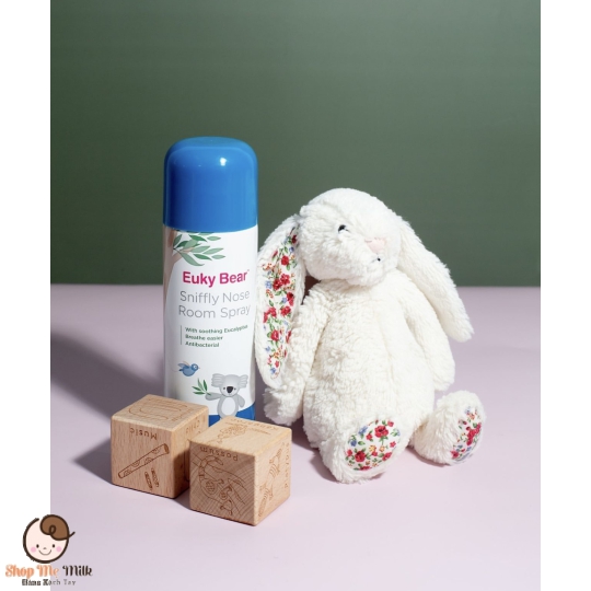 Xịt phòng khuynh diệp - Euky Bear 125g Úc ( bé dễ thở- xịt không khí diệt khuẩn)