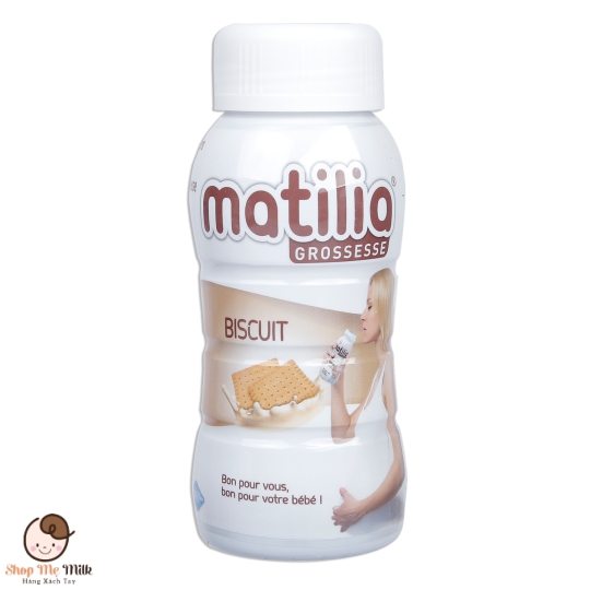 Sữa bầu Matilia Vị Biscuit Pháp 200ml ( lốc 4 chai)