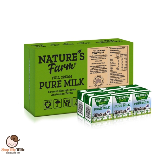 Sữa tươi Nature's Farm Nguyên chất 150Ml Của Úc bé từ 1 tuổi