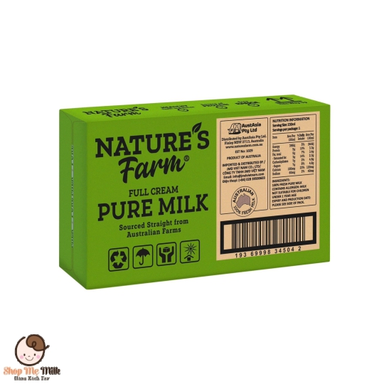 Sữa tươi Nature's Farm Nguyên chất 150Ml Của Úc bé từ 1 tuổi