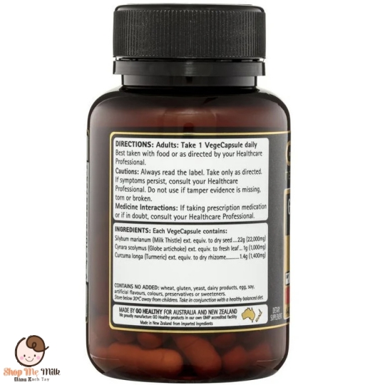 Viên uống giải độc gan GO healthy go liver detox 1-a-day ( 60 viên của Úc)