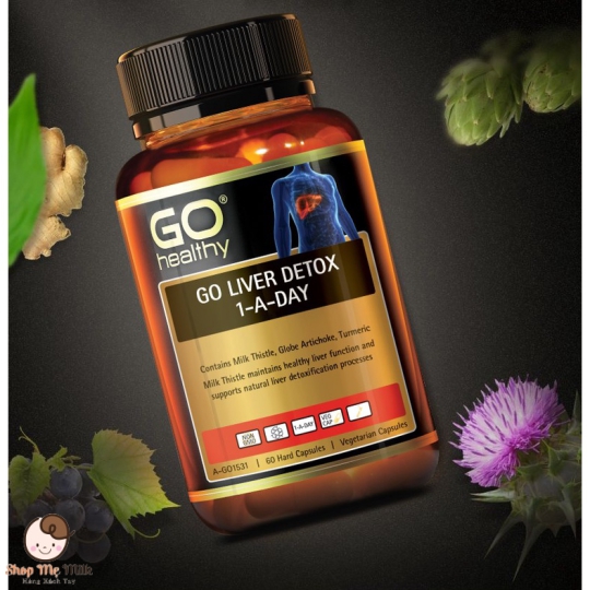 Viên uống giải độc gan GO healthy go liver detox 1-a-day ( 60 viên của Úc)