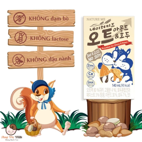 Sữa Hạt Ngũ Cốc Dinh Dưỡng Nature Kids - Không chứa sữa bò- Không đậu nành Hàn quốc 