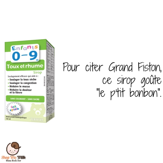 Siro trị ho, cảm cúm Canada Enfants Toux et Rhume cho bé từ 0-10 tuổi