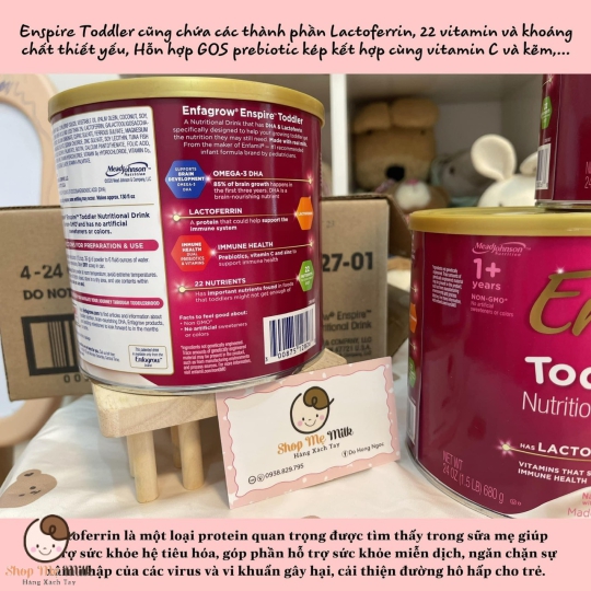 Sữa Enfagrow Enspire Toddler Nutritional Drink Mỹ 680g cho bé từ 1 tuổi