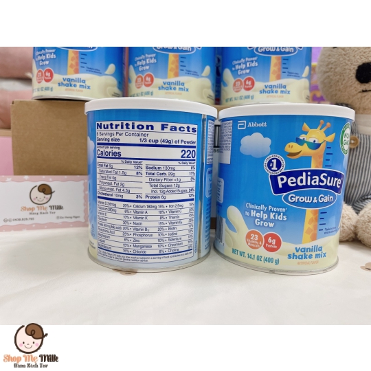 Sữa pediasure Mỹ Grow & Gain 397g( trẻ từ 1-13 tuổi)