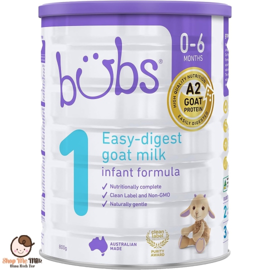 Sữa Dê BUBS Số 1 Úc 800G (trẻ từ 0-6 tháng)