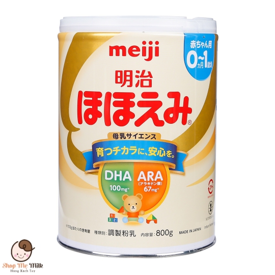 Sữa Meiji số 0 nội địa Nhật 800g cho bé 0-12 tháng 900g