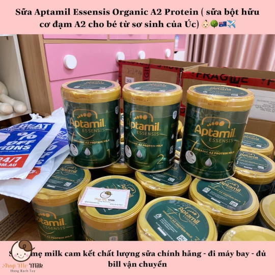 Sữa Aptamil Essensis Organic A2 Úc số 1 900G - Cho trẻ 0-6 tháng ( Hàng Air)
