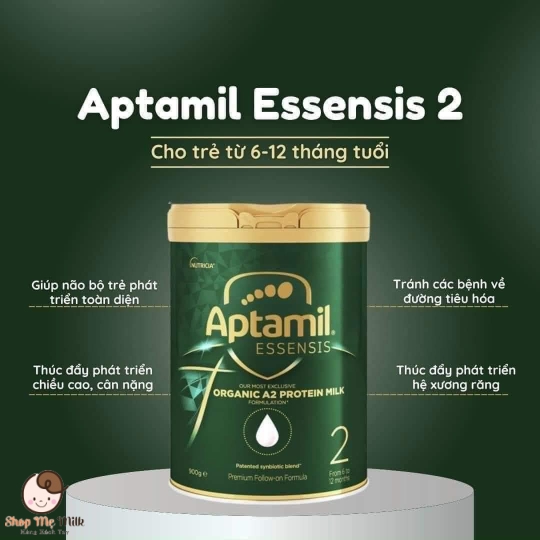 Sữa Aptamil Essensis Úc số 2 900g Date 2025