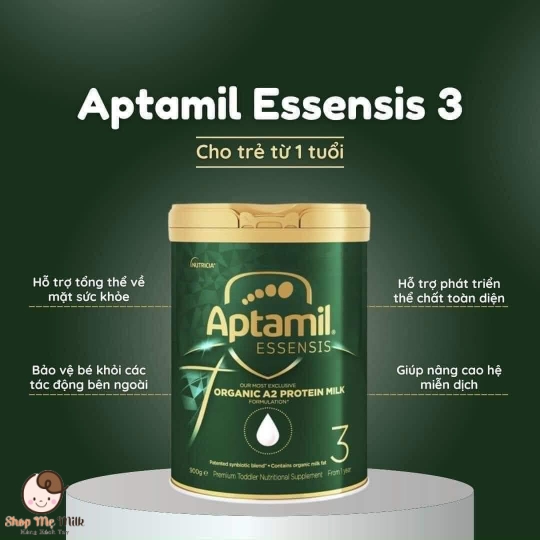 Sữa Aptamil Essensis Úc số 3 900g (Trên 1 tuổi) Date 2025