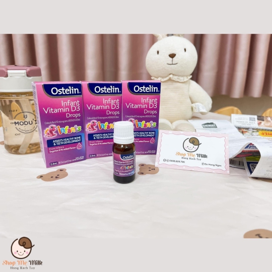 Vitamin D3 Drops Ostelin 2.4ml Úc cho bé từ sơ sinh (D3 Giọt)