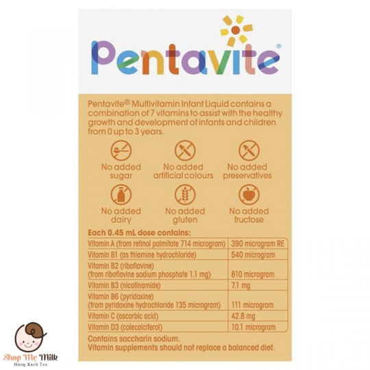 Vitamin Tổng hợp Petavite Multivitamin infant Liquid Úc 30ml ( 0tuổi -3 tuổi)