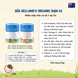 Sữa Bellamy Organic 800G Úc đạm A1