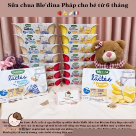 Sữa chua Bledina Pháp lốc 6 hũ ( 55g) Hàng air ( Mẹ note vị vào ghi chú đơn hàng khi đặt)