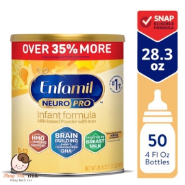Sữa Enfamil neuropro Mỹ lon thiếc 802G