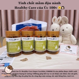 Tinh chất mầm đậu nành Healthy Care Úc 1200mg hộp 100 viên Hàng Air