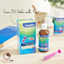Canxi & Vitamin D3 Ostelin dạng sữa 90ml ( bé từ 7m+)